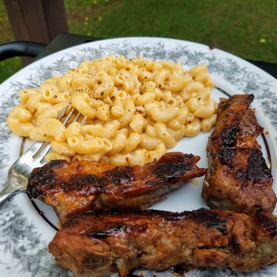 BBQ Pork Ribs On The Griddle